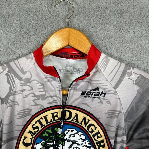Pro Borah Team RARE Mens x Castle Danger Brew Jersey M Short Sleeve Zip - Picture 3 of 13